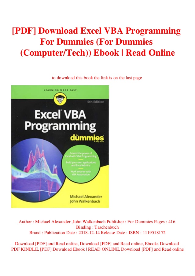 vba programming pdf